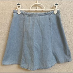 American Apparel Denim Skater Skirt